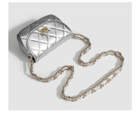 Bolso Pequeño Plisado con Correa de hombro Ancha y Popular, Exquisito Bolso de alta calidad con fragancia - details 9
