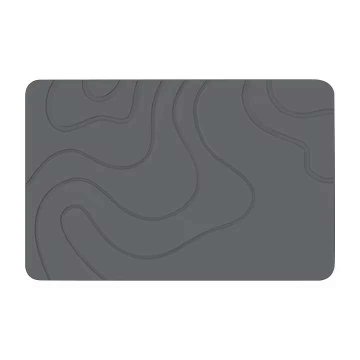 Alfombra De Baño Kieselguhr Antideslizante Alfombrilla De Ducha Absorbente Y Secado Rápido Tamaño 60x39cm Para Adultos - 1