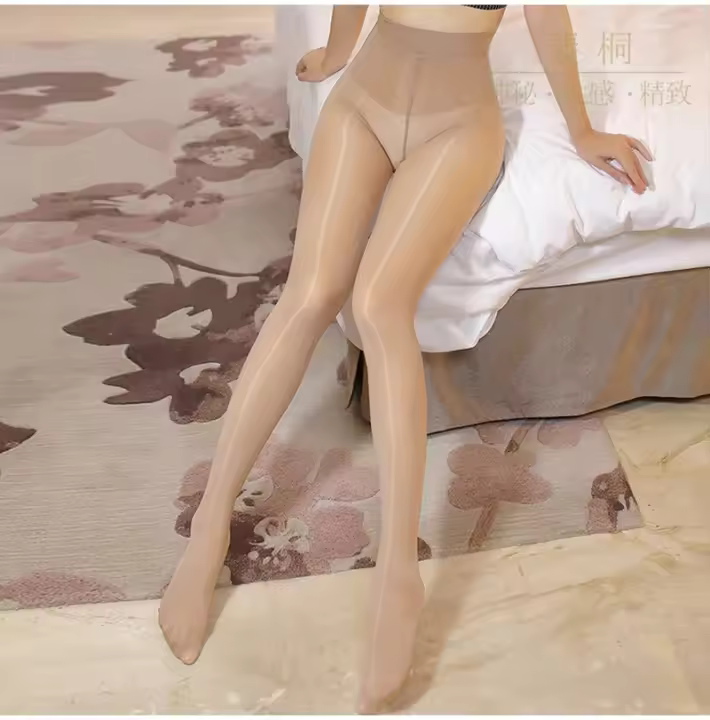 Pantimedias De Malla Brillante Para Mujer Tallas Elásticas Finas Para Primavera Y Otoño Pantimedias De Spandex Y Nylon - 1
