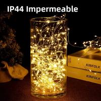 Luces De Fairy LED En Hilo De Plata 36M Para Exteriores Decoración De Jardín Fiesta Boda Navidad IP44 Impermeables - details 3