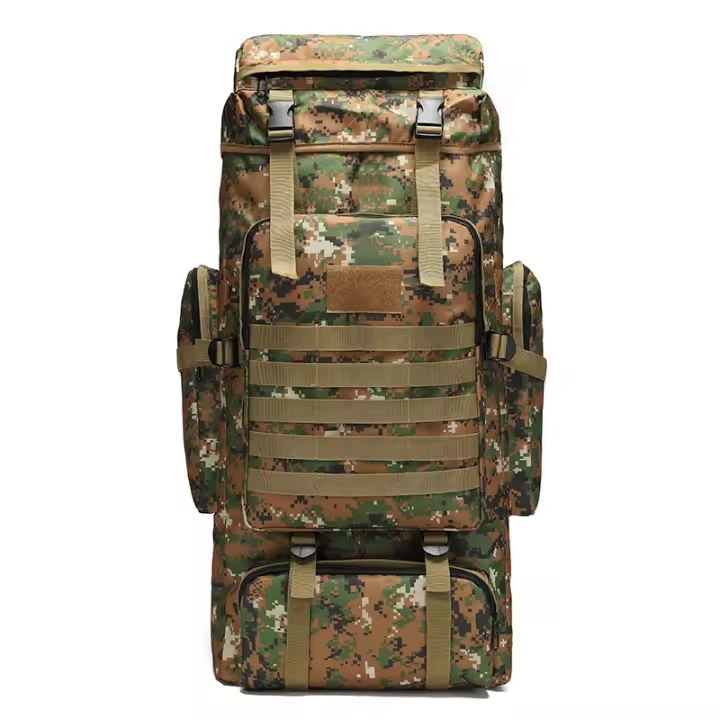 MOV Mochila de Tela Oxford de 65L para Exterior, mochila táctica de camuflaje para senderismo, mochila de montañismo, mochila de viaje para parampar para helbres - 1