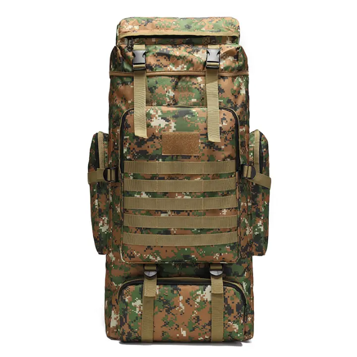 MOV Mochila de Tela Oxford de 65L para Exterior, mochila táctica de camuflaje para senderismo, mochila de montañismo, mochila de viaje para parampar para helbres - 1