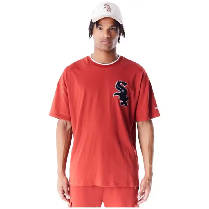 Camiseta de Manga Corta New Era Chicago White Sox para hombre en color rojo - 1
