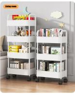 Carrito De Ruedas De Almacenamiento Móvil Estante De Libros Con 5 Niveles Para Cocina Y Dormitorio Carrito De Snacks Multicapa - details 11