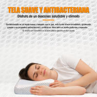 NQT Alhomada Cervical de Espuma Viscoelastica para Aliviar el Dolor - Almohada Ortopedica para Soporte de Cuello con Funda Extraíble y Lavable - details 2