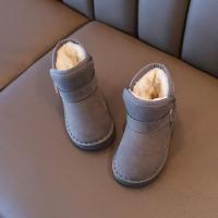Botas De Nieve Para Niños Y Niñas Marrón Gris Rosa Y Rosa Suaves Y Gruesas Para Invierno Zapatos Planos De Algodón Para Niños - details 8
