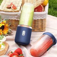 Set, 6 cuchillas USB portátil exprimidor, exprimidor taza de jugo automático pequeño exprimidor eléctrico batidora licuadora trituradora de hielo taza procesador de alimentos - details 5
