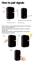 Campana De Puerta Inalámbrica De Energía Cinética Sin Batería Impermeable Negra Con 38 Canciones EU UK US Plug Para Hogar - details 10
