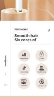 🎁【Detalles para Mamá】Cepillo alisador de pelo iónico negativo, peine caliente con pantalla LED, antiquemaduras, apagado automático, calentamiento rápido, 30 ajustes de temperatura para casa, de viaje y salones de belleza - details 8