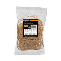 Ingraf 5 Bolsas de 100gr de Gomas Elasticas 80mm - Alta Calidad - 70% Caucho - Gran Resistencia y Elasticidad - Color Marron - details 0