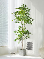 Árbol De Maple Artificial 70-140cm Hojas De Cola De Pollo De Seda Planta Japonesa Falsa Para Decoración De Jardín Y Habitaciones - details 0