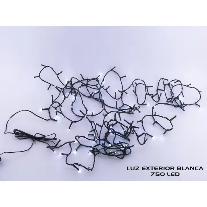 Guirnalda cordón LED uso doméstico con 750 leds blanco frío exterior con funciones 5+37.5m - 1