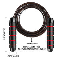 Cuerda De Saltar Ajustable Rápida De Acero Para Ejercicio De Fitness Y Entrenamiento En Casa Equipo Deportivo Para Todas Las Edades - details 1