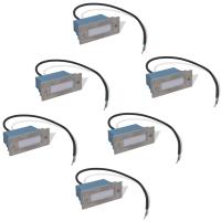 vidaXL Luces LED empotrables para escaleras 6 uds 44x111x56 mm - details 1
