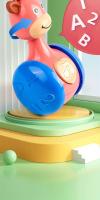 Juguete Educativo Para Bebés Sliding Deer Rattle Tumbler Nuevos Mordedor Tejedor Infantil Campana De Mano Juguete Móvil Squeaky Roly-Poly - details 8