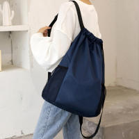 Mochila Grande De Nylon Impermeable Para Hombres Y Mujeres Con Cordón Y Bolsillos 2023 Mochila De Viaje Deportiva Con Capacidad Grande - details 3
