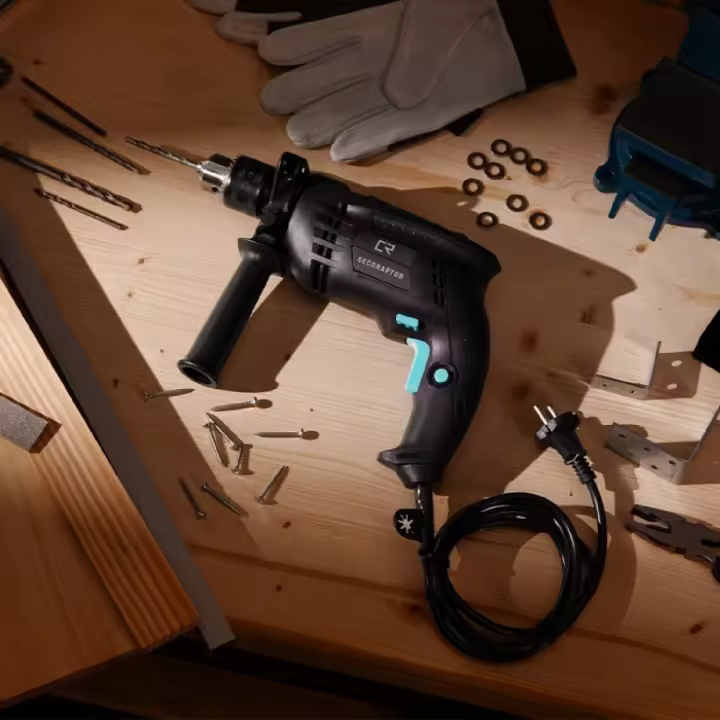 Cecotec Taladro Eléctrico Percutor CecoRaptor Impact Drill. 850W, Broca13mm, 4800 rpm, 46000 Impactos por Minuto, Empuñadura Aux - 1