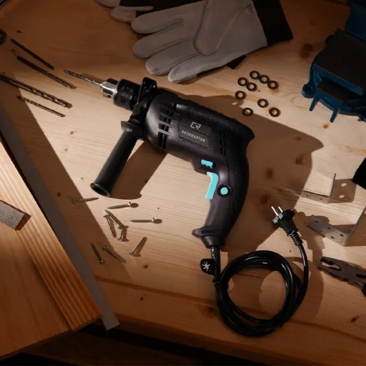 Cecotec Taladro Eléctrico Percutor CecoRaptor Impact Drill. 850W, Broca13mm, 4800 rpm, 46000 Impactos por Minuto, Empuñadura Aux - 1