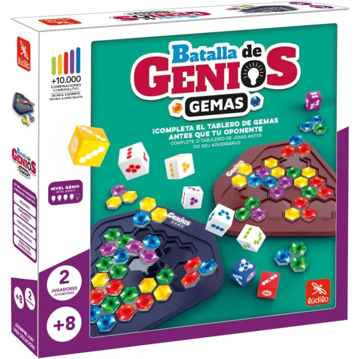 Batalla De Genios Gemas | Juegos De Mesa | Juegos Educativos | Rompecabezas Niño - 1