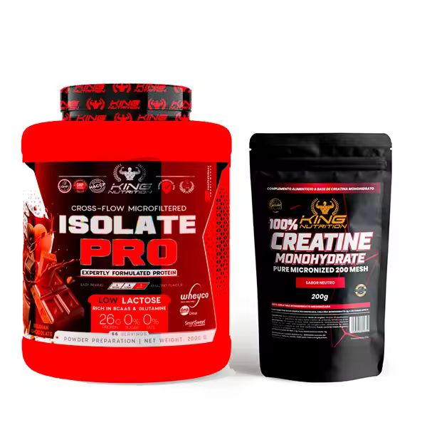 King Nutrition  Pro Isolate Protein 2Kg Proteína Isolada + 200gr de creatine monohydrate* - 1