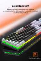 Teclado Gaming K500 Con Keycaps Blanco Y Rosa Mezclados 104 Teclas Cableado Para Laptop PC Estilo Mécanico Interfaz USB - details 15