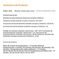 Almohadilla De Calor Eléctrica Multifuncional Con 9 Niveles De Temperatura Soporte Lumbar Cintura Pierna Abdomen Cobertor Caliente Para Oficina Y Hogar - details 9