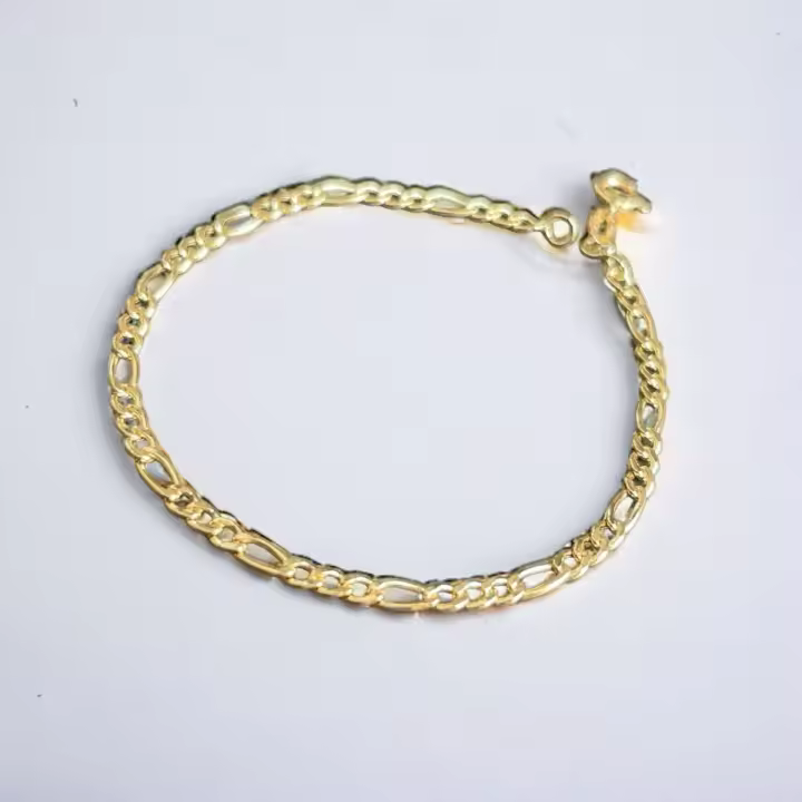 Pulsera 3x1 TC Fuerte 4 mm (300/110) de 18,50 cm Oro 18 Kilates 750 M/m - Certificado de Calidad - Unisex - 1