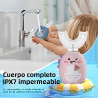 Cepillo De Dientes Eléctrico Para Niños Con Forma De U Y Silicona Limpieza 360 Grados Cepillo Sonic Automático Para El Cuidado Oral De Los Niños - details 7