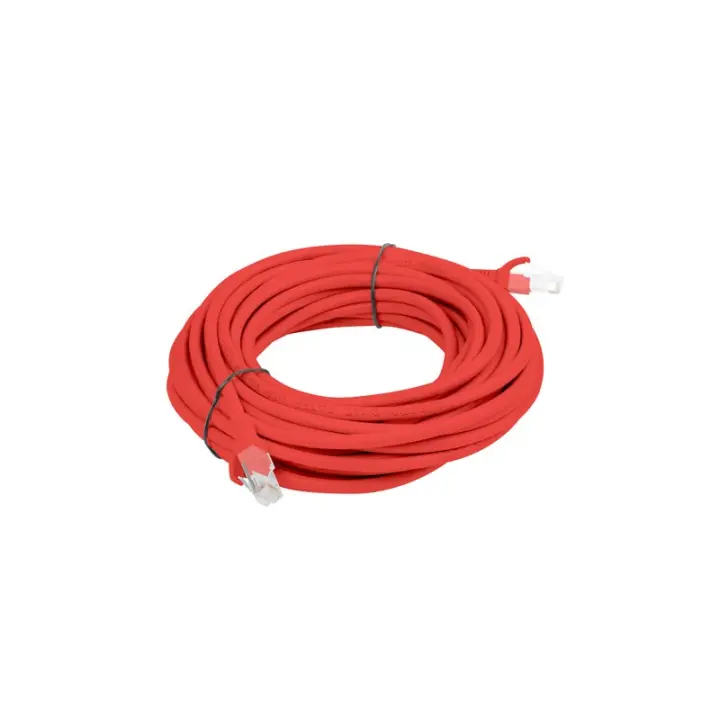 Lanberg - PCU6-10CC-0500-R cable de red Rojo 5 m Cat6 U/UTP (UTP) PCU6-10CC-0500-R - 1