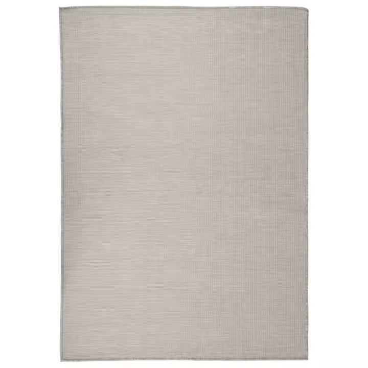 vidaXL Alfombra de exterior de tejido plano gris taupe 160x230 cm - 1