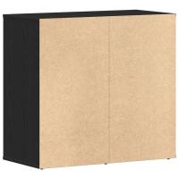 Gabinete Cosmético de Roble Negro vidaXL 80x40x75 cm Hecho de Madera Elaborada - details 3