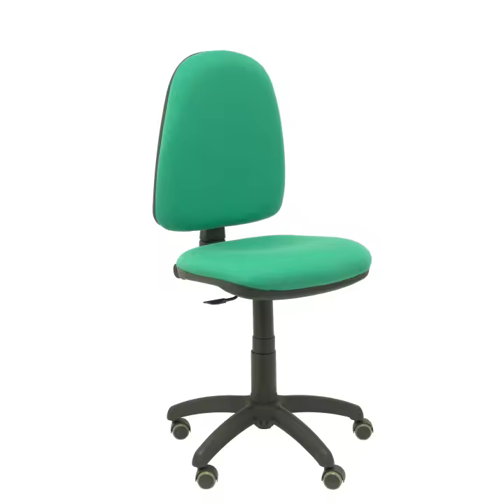Piqueras Y Crespo Silla de Oficina Ergonómica con Ruedas y Base de Poliamida en Verde Esmeralda - 1