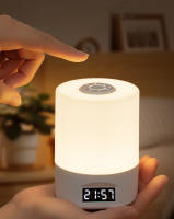 Reloj De Noche LED Luz De Mesa Para Dormitorio Y Cama Protección Ocular Luz De Sueño Dimmerable Recargable Luz Táctil Para Bebés - details 7