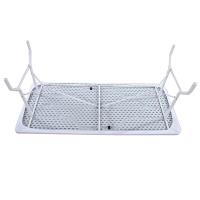 Mantel Rectangular Lavable Para Fiestas Al Aire Libre Y Camping Tamaño 4ft/6ft Elástico Y Ajustable Fabricado En Poliéster/Celulosa - details 6