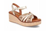Sandalia Mujer 4812  de Cuña DIGO DIGO: Elegancia Artesanal y Confort Total Descubre el equilibrio perfecto entre estilo y comodidad con estas sandalias de cuña de la reconocida marca Viguera. Con un diseño de tiras entrelazadas que combina texturas lisas - details 0
