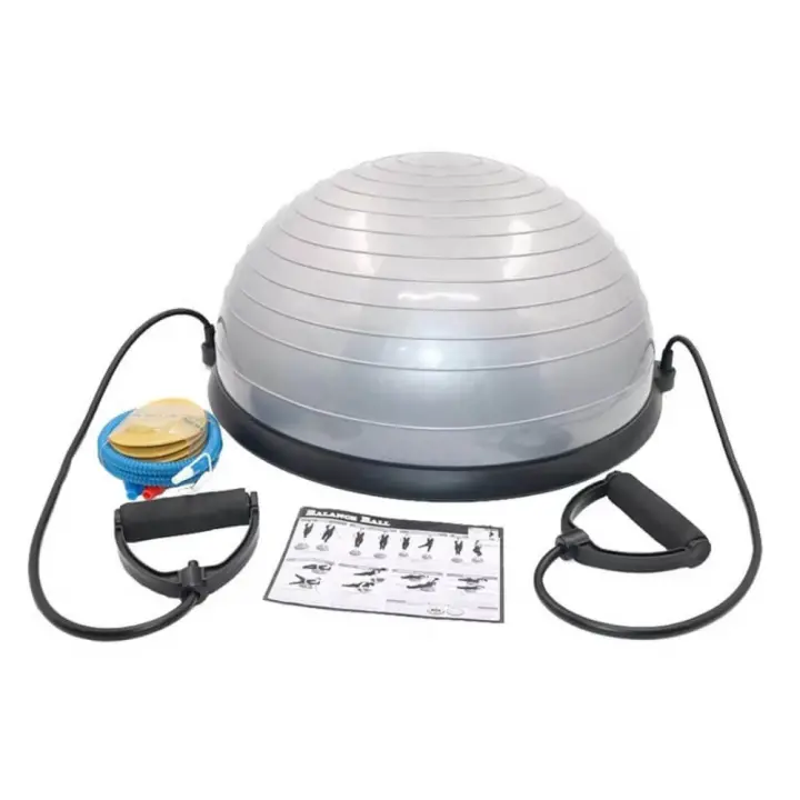 Hemisferio Yoga, Pelota De Velocidad De Onda De 58 Cm, Pelota De Fitness Especial, Hemisferio De Equilibrio, Pelota De Fitness, Equipo De Fitness De Yoga Para El Hogar, Azul - 1