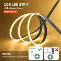 Tira De Luz LED COB Flexible 220V Super Brillante 240LEDs/m 5m-20m RA90 3000K-6000K Iluminación Lineal Para Sala De Estar - details 6