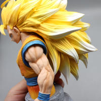 Figura De Acción Dragon Ball 20cm Gk Goku Semi-Cabeza Super Saiyan Modelo Hecho a Mano Estatua De Colección Decoración Juguete Regalo - details 10