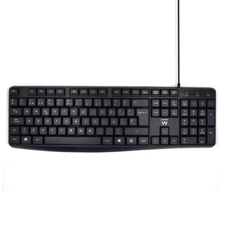 Ewent - EW3001 teclado Oficina USB QWERTY Español Negro EW3001 - 1