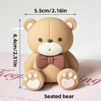 Topper De Pastel Oso Azul Para Fiesta De Cumpleaños Bebé Decoración De Fiesta Con Bolas De Oso Teddy Tema Oso Mini Para Niños - details 13