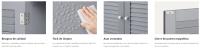 VASAGLE Armario del Baño, Mueble Baño, Armario de Cocina, Organizador con Compartimiento Abierto, Armario Almacenaje con 2 Puertas, 30 x 60 x 80 cm, Gris Paloma - details 1