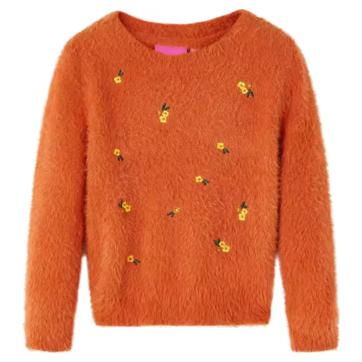 Jersey de punto infantil naranja 140 - 1