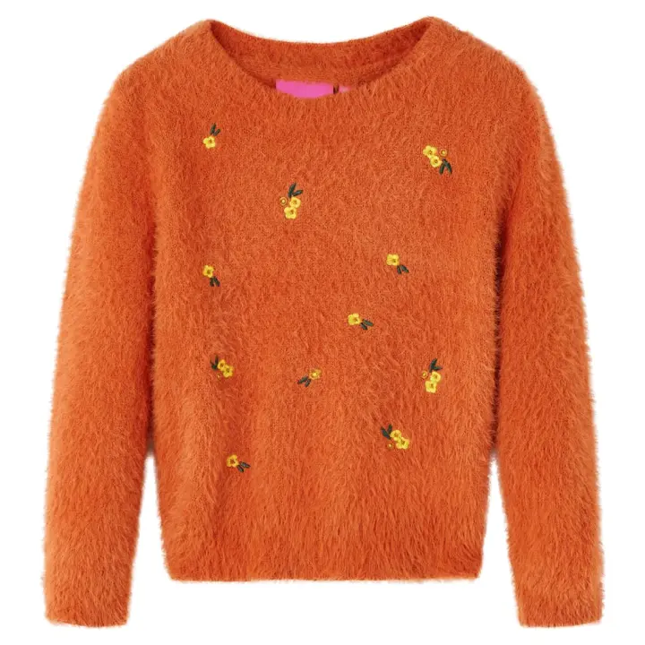 Jersey de punto infantil naranja 140 - 1