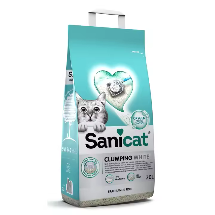 SANICAT ARENA CLUMP WHITE FREE 20L - 1