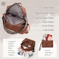 Women Backpack Anti-Theft Lightweight Waterproof PU Fashion Travel Multipurpose Convertible Purse Shoulder Bag Handbag Backpack - details 1