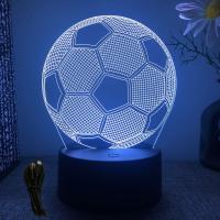 Lámpara De Noche LED 3D De Fútbol Ilusión Infantil Bola De Fútbol Táctil Decoración Para Habitación De Niños Regalo Luz De Mesa - details 7