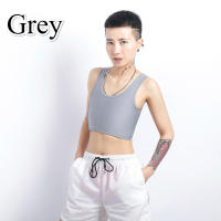 Nueva Camiseta Deportiva Sin Mangas Con Cierre Lateral Para Yoga Fitness Running Top Corto Transpirable Para Mujer - details 5