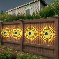 2-Pack Lámparas Solares De Paeonia Para Exterior Decoración De Jardín Diseño Hueco Luz De Hierro Para Patio Fiesta Regalo - details 7