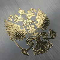 Nueva Pegatina De Metal De Niquel Del Escudo De Armas De Rusia Para Coches Nissan TIIDA X-TRAIL Qashqai Skoda Octavia Fabia Renault Clio Ford Focu - details 0