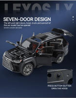 Coche De Lujo SUV LX600 Off-Road a Escala 1:24 Para Niños Y Niñas Con Sonido Y Luz Aleación De Zinc Coche De Accionamiento Por Retroceso Regalo Para Niños - details 14